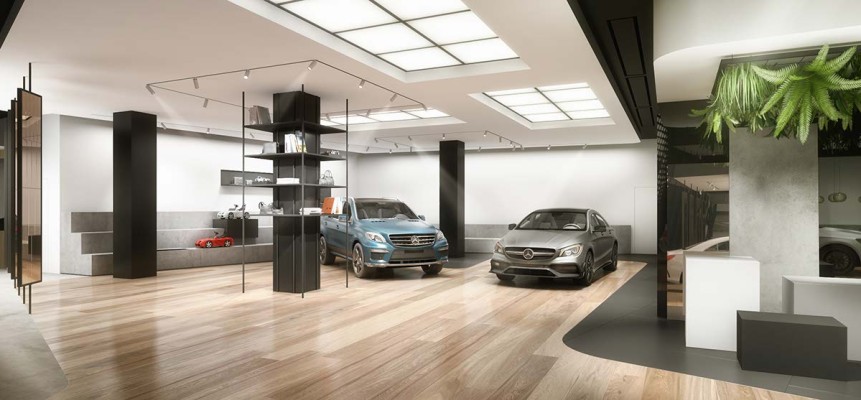 Projekt 596: Showroom Mercedes Benz Berlin